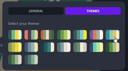 HeySpin wheel color palette settings