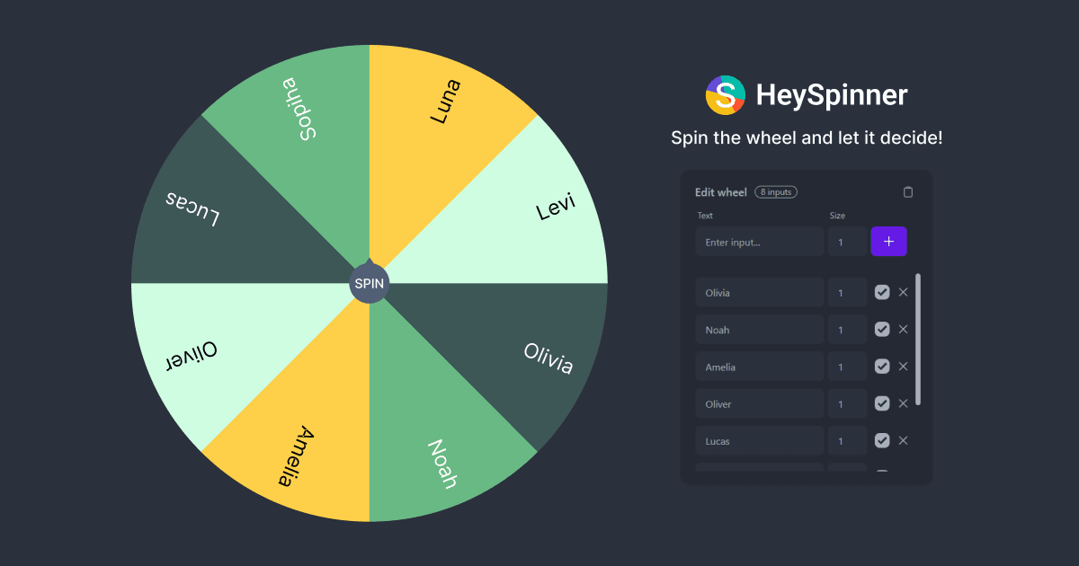 Lucky Number from 1 to 10  Spin the Wheel - Random Picker